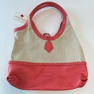 Big Buddha Portofino‎ Large Vegan Leather Black Shoulder Bag Tote Boho EUC!